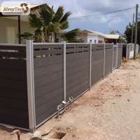 cheap wpc composite garden fence