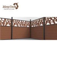 2020 hot sale waterproof and durable wood plastic composite fence for carven design