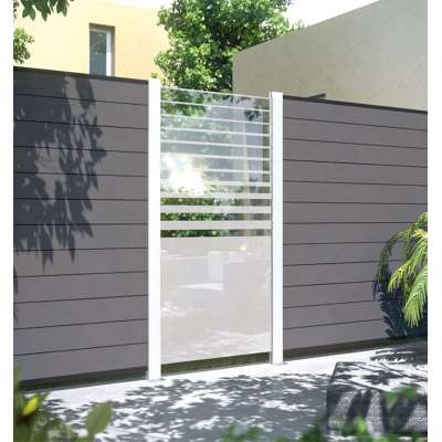 No splinter anti-rot all-weather resistant composite wood plastic garden fence easy installation low maintenance outdoor trellis