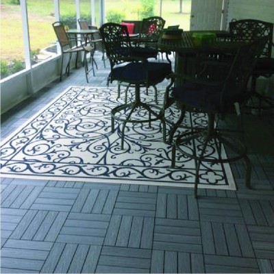 Hollow Co-Extrusion WPC DIY Decking Tiles Outdoor Balcony Garden Park Tiles